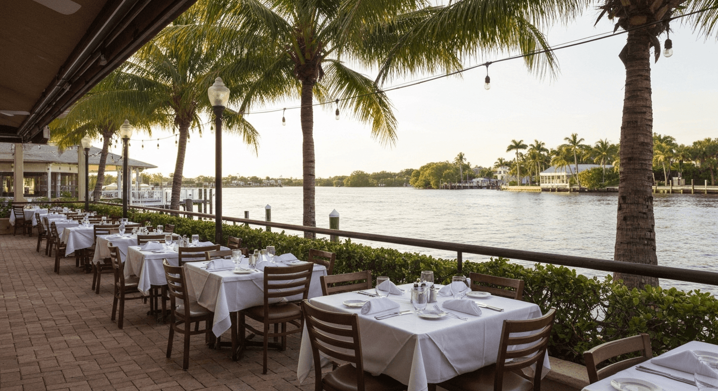 Family-friendly riverfront restaurant in Fort Myers Florida