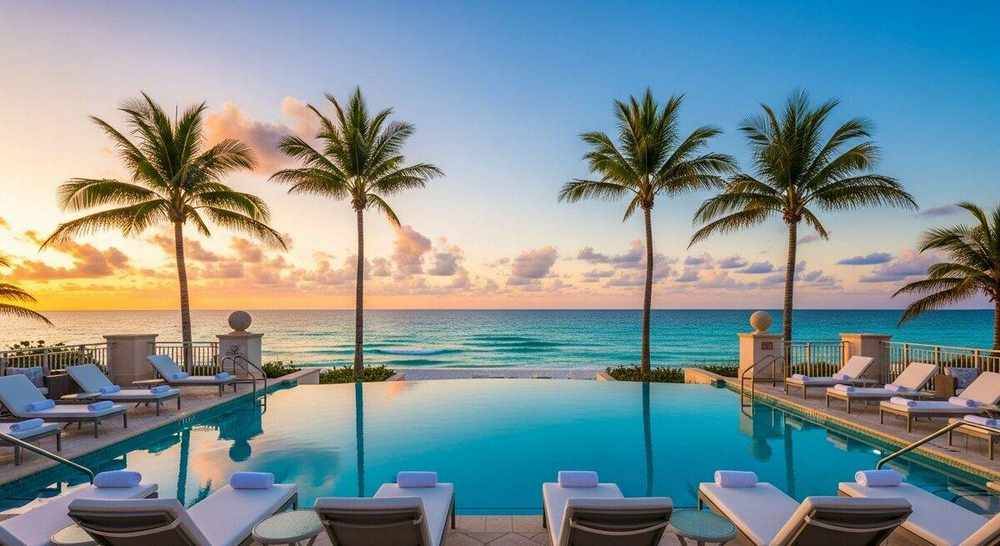 Luxury beachfront resort in Naples Florida