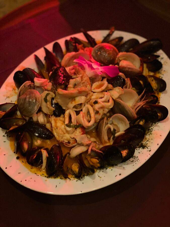 Fine dining at a waterfront restaurant in Naples, Florida