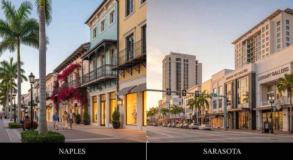 Comparison of Naples and Sarasota Florida