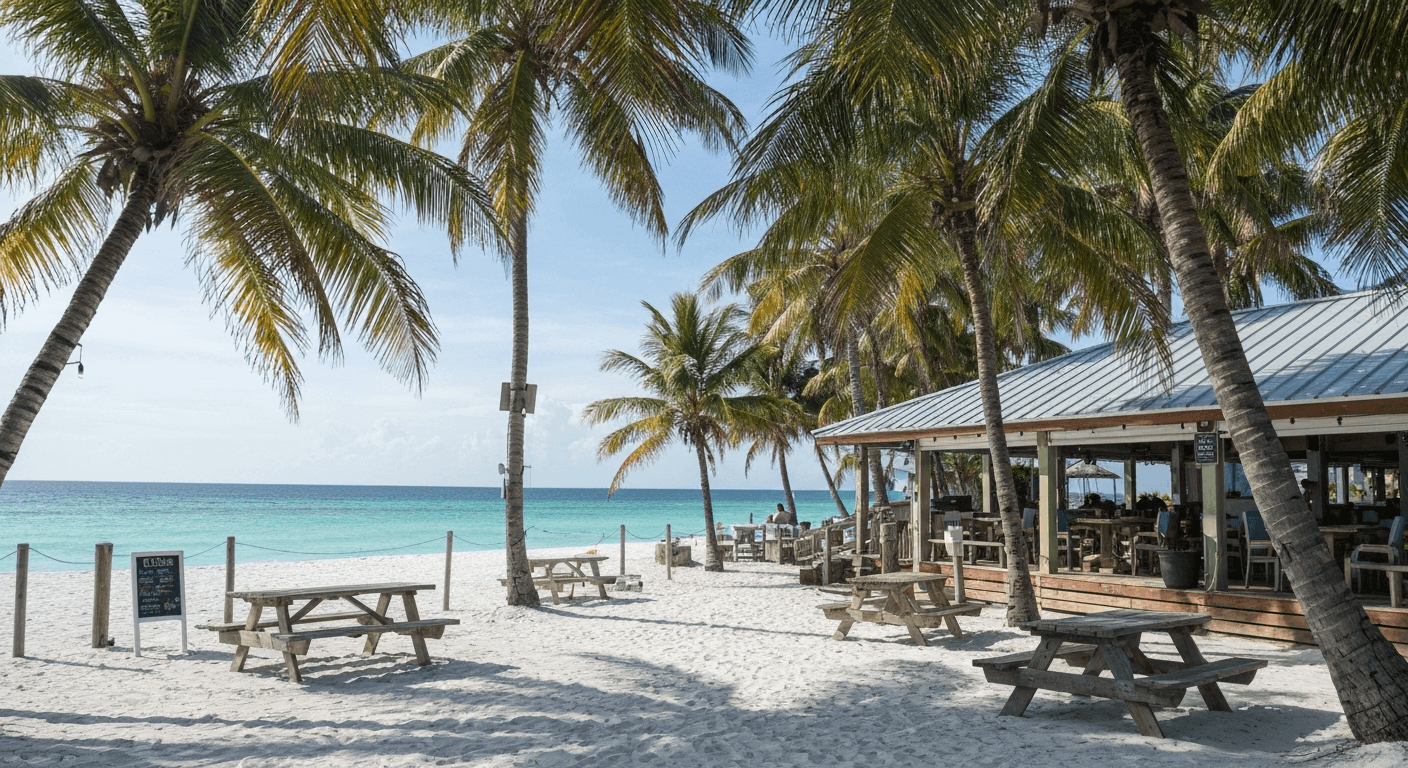 Family-friendly beachfront restaurant on Siesta Key Florida