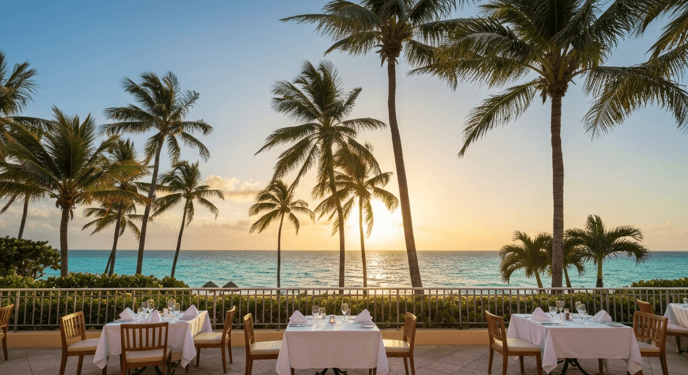 Beachfront dining at Sundial Beach Resort on Sanibel Island Florida