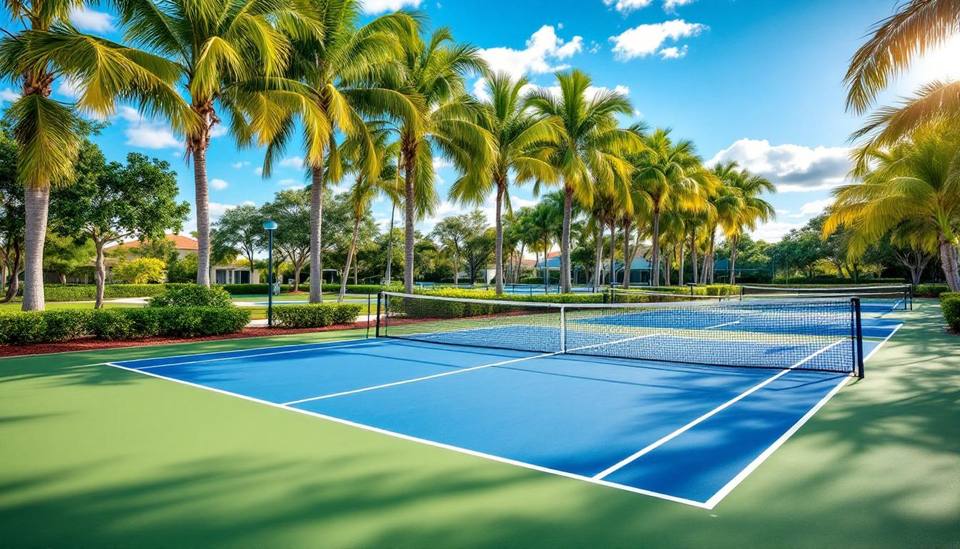 Rotary Park Cape Coral pickleball courts with players
