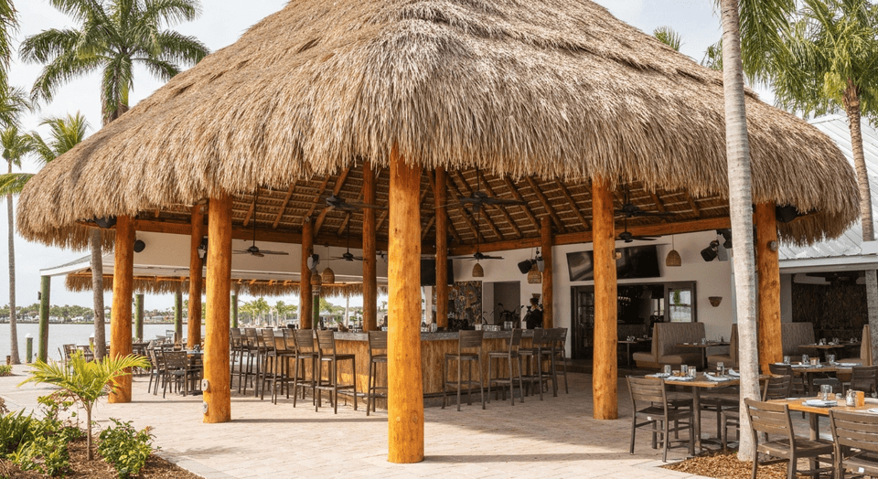 Landy's Restaurant refined coastal dining interior in Englewood Florida