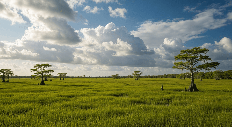 Everglades National Park sawgrass prairie landscape