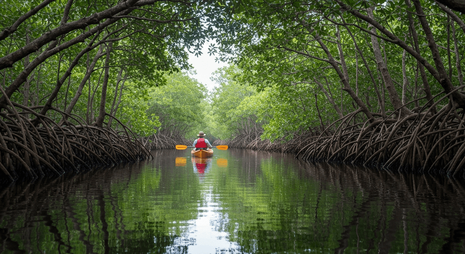 Mangrove kayak trail in Ten Thousand Islands Everglades