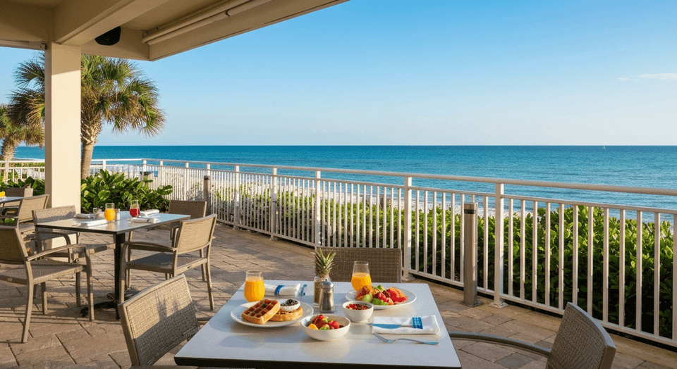 Tap 42 rooftop brunch dining at Bell Tower in Fort Myers