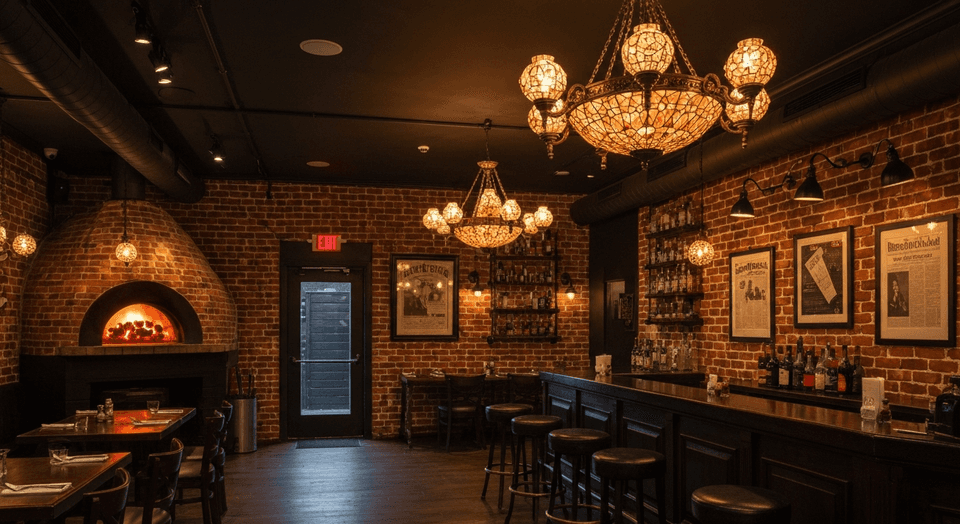 Capone's Coal Fired Pizza 1920s speakeasy themed restaurant Fort Myers