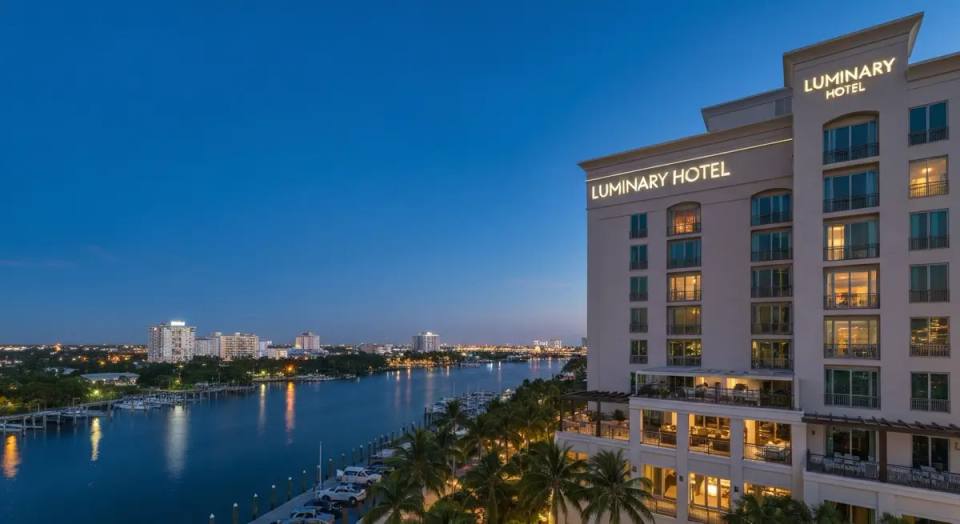Luminary Hotel Fort Myers waterfront exterior