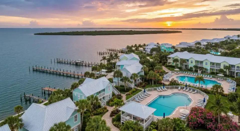 'Tween Waters Resort on Captiva at sunset