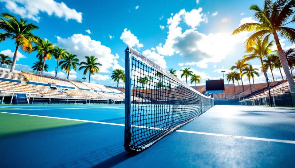 Stadium court at East Naples Community Park during the US Open Pickleball Championships