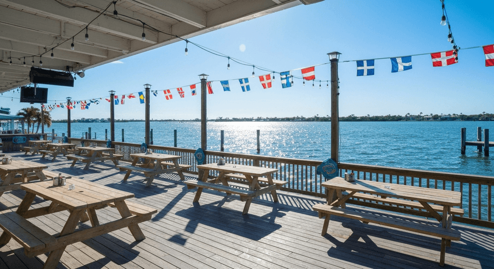 Old Salty Dog waterfront restaurant on Sarasota Bay