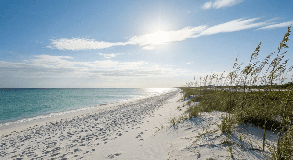 Bonita Beach Florida with calm Gulf waters