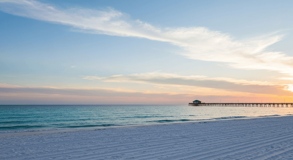 Peaceful Naples neighborhood with palm-lined streets and Mediterranean-style homes