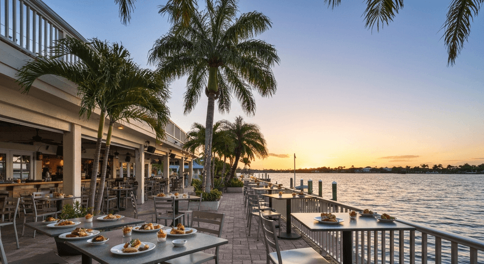 Charleys Cabana Bar waterfront live music and tapas at Sanibel Harbour Marriott Fort Myers