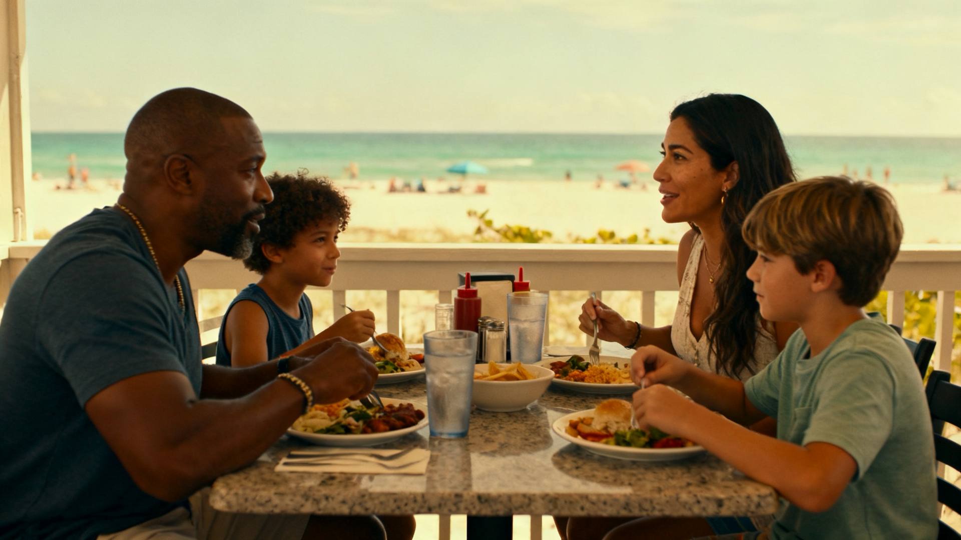 Family-friendly beachfront restaurant on Siesta Key Florida