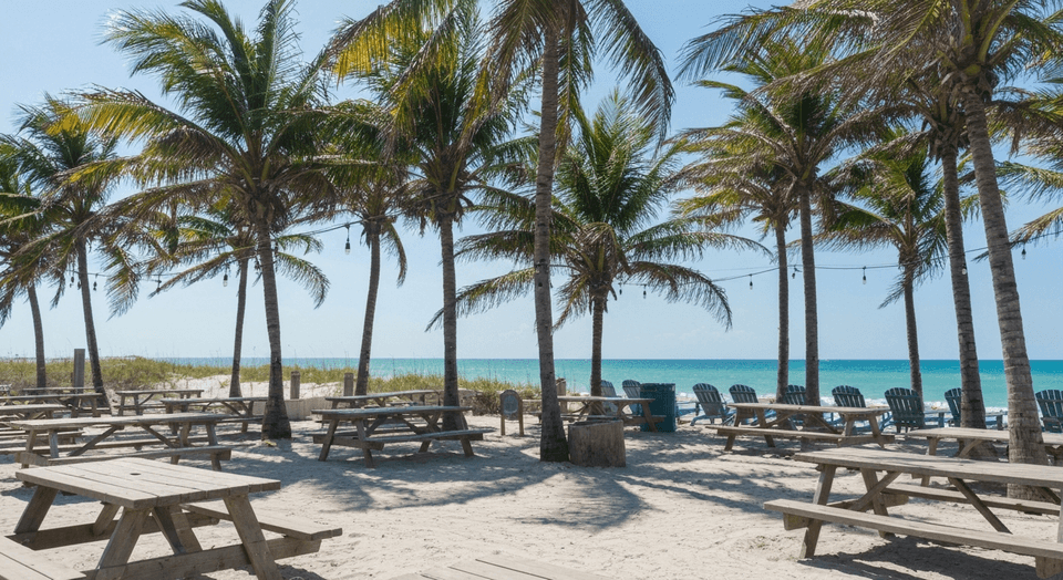 Beach restaurant near Venice Florida