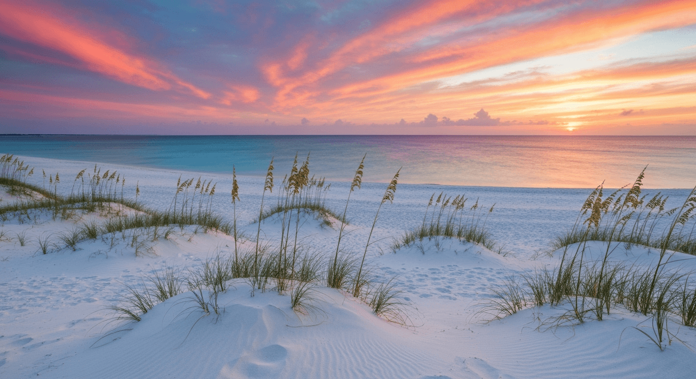 White sand beach on the Gulf of Mexico in Southwest Florida