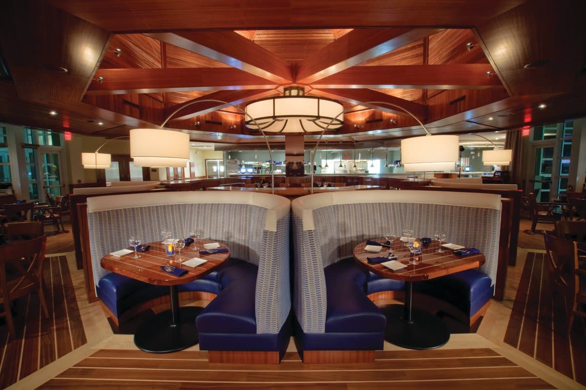 Waterfront dining at Cape Harbour in Cape Coral Florida