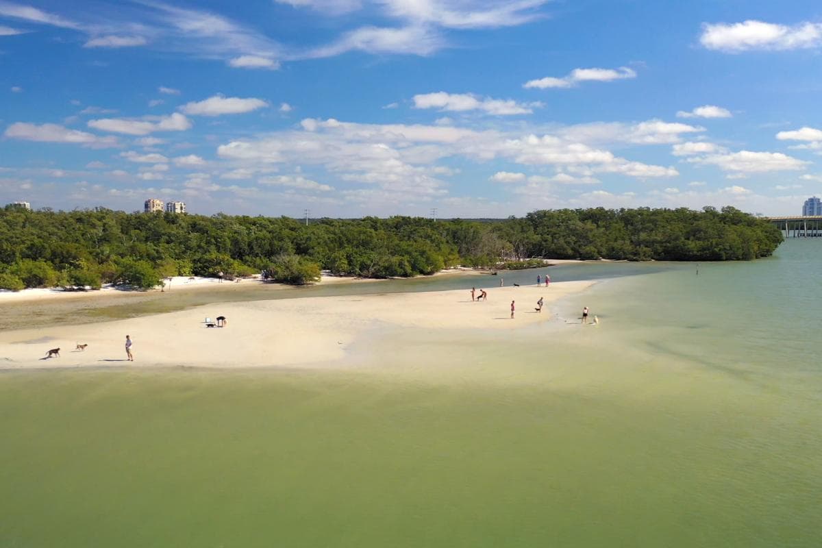 Bonita Beach at sunset in Southwest Florida