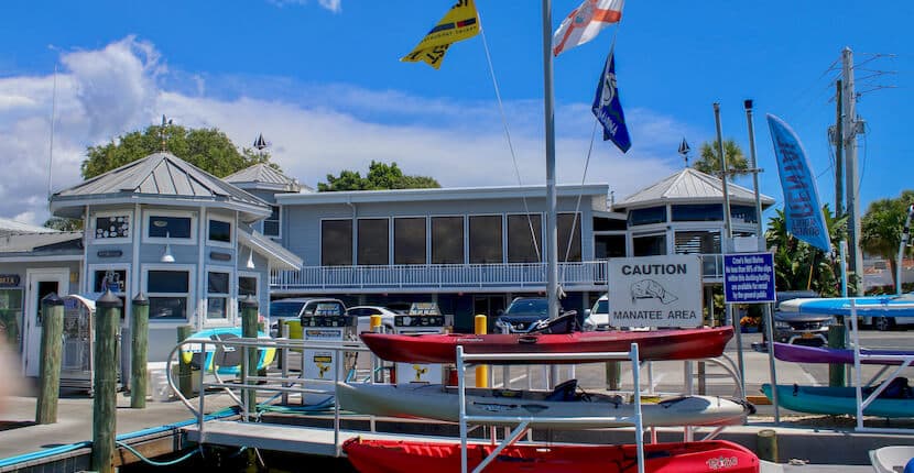 Waterfront dining at Sharky's on the Pier in Venice Florida