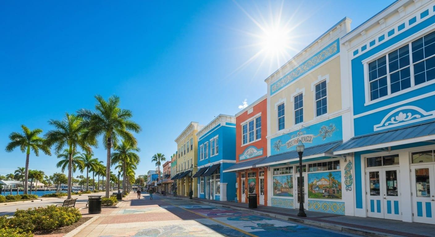Historic downtown Punta Gorda with waterfront views