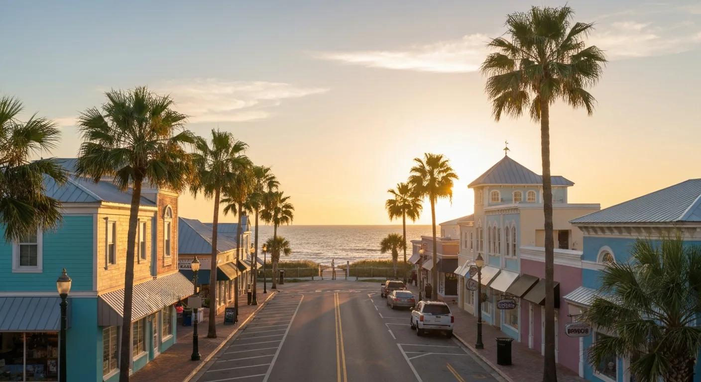 Venice Florida beachfront hotels near the Gulf of Mexico at sunset