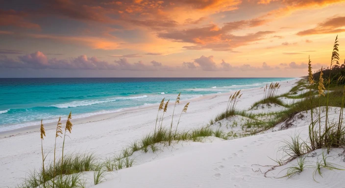 Stump Pass Beach State Park in Englewood Florida at golden hour