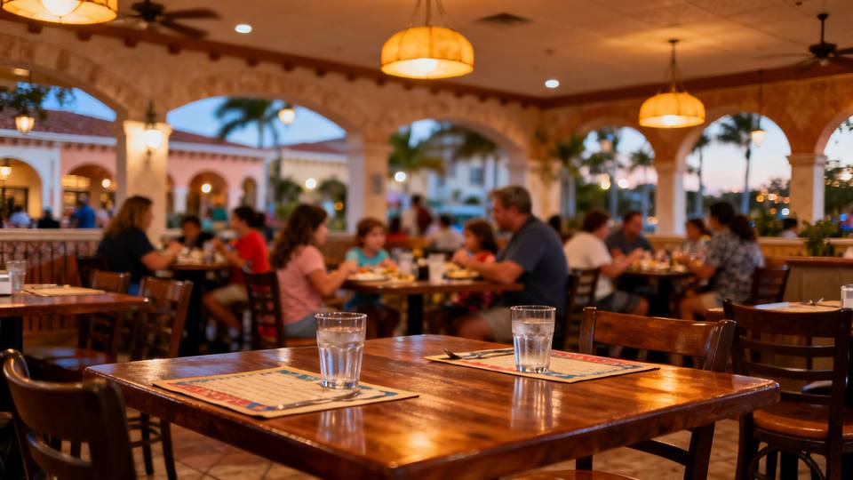 Casual beach restaurant near Bonita Beach Road