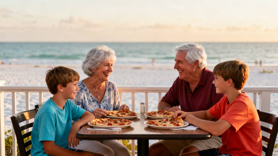 Family pizza restaurant on Marco Island