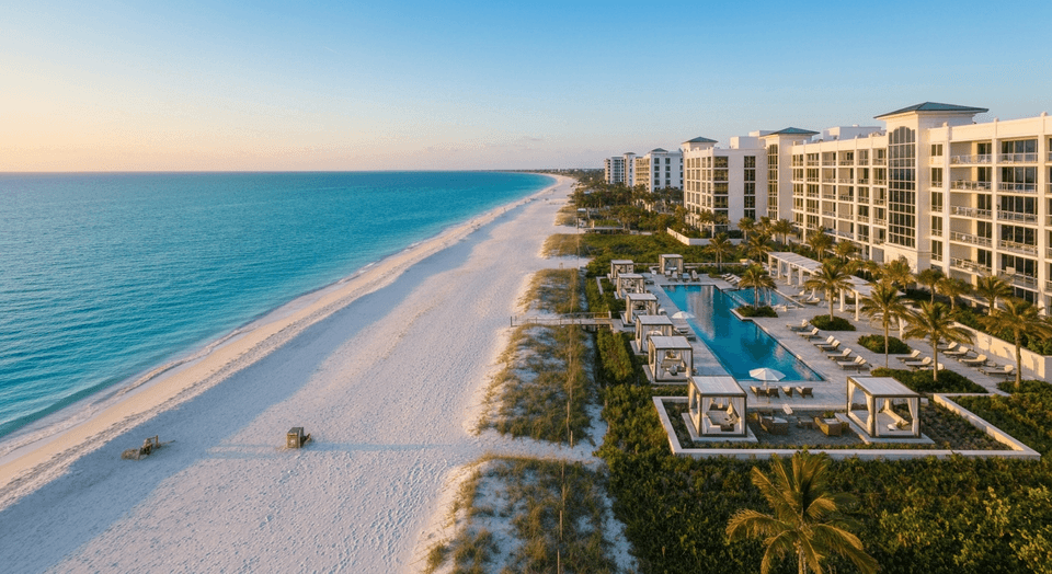 The St. Regis Longboat Key Resort beachfront in Sarasota Florida