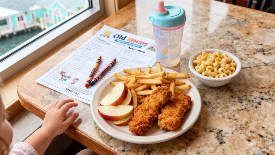 Family dining at a casual waterfront restaurant in Southwest Florida