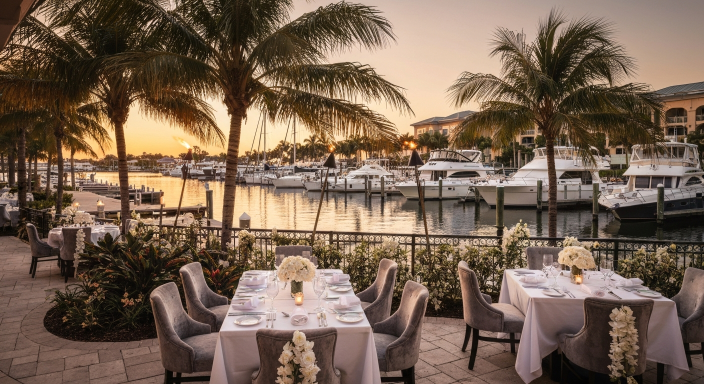 Waterfront dining at The Westin Cape Coral Resort at Marina Village