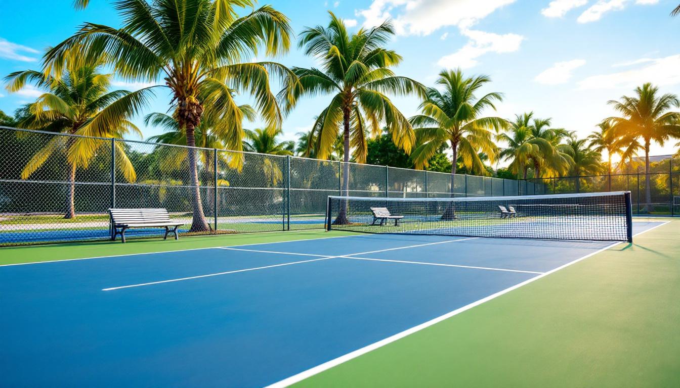 Public park pickleball courts in Bonita Springs