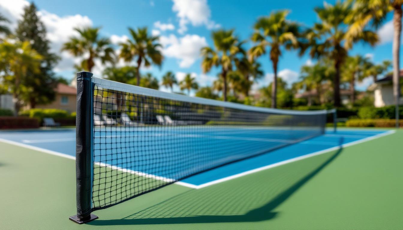 Pickleball court at a smaller Bonita Springs community