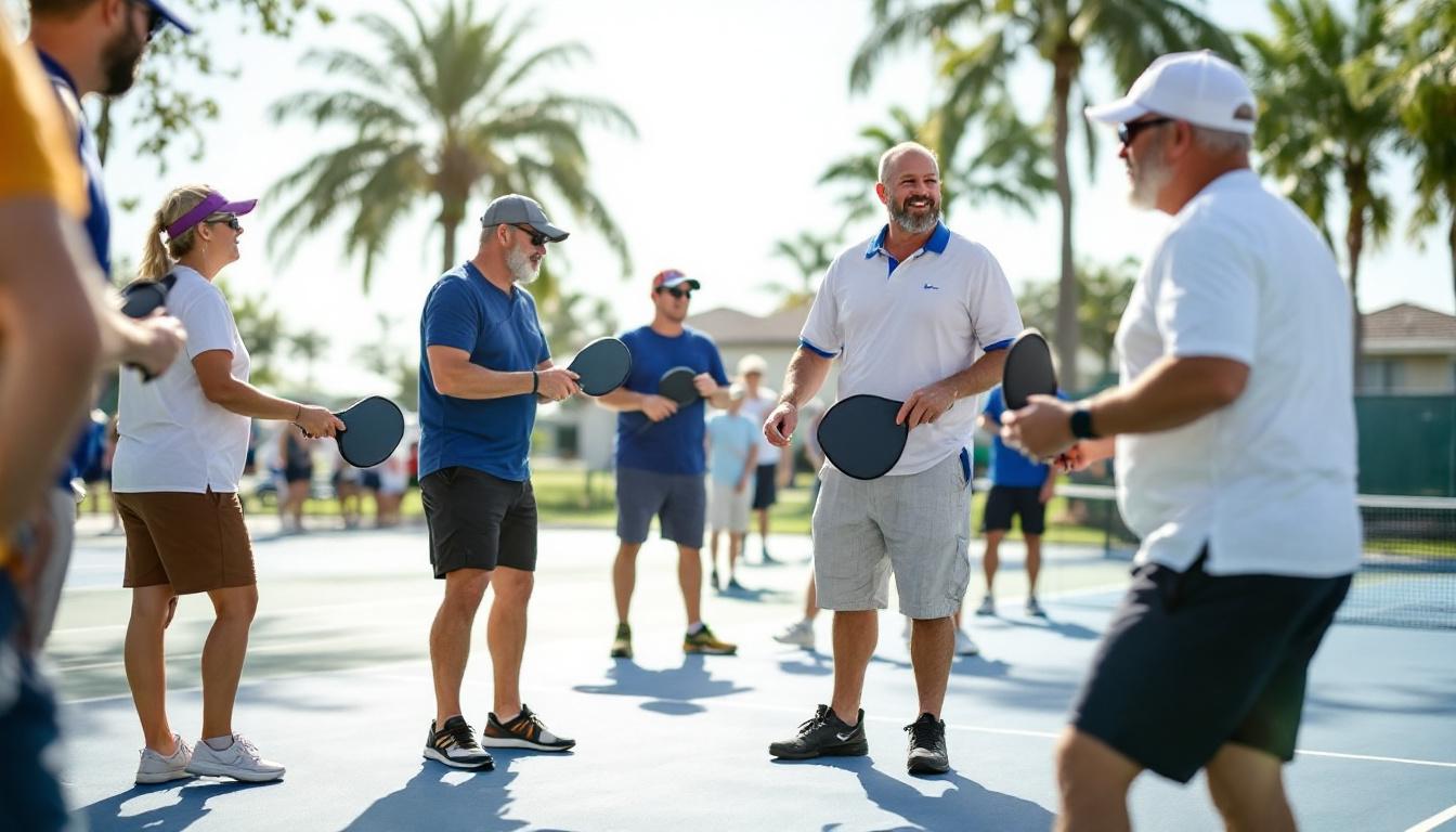 Cape Coral Pickleball Club members at a round robin event