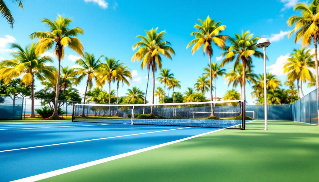 Map view showing Cape Coral, Fort Myers, and Naples pickleball options
