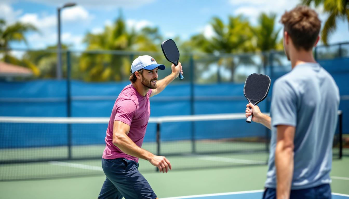 Private pickleball lesson at a community court