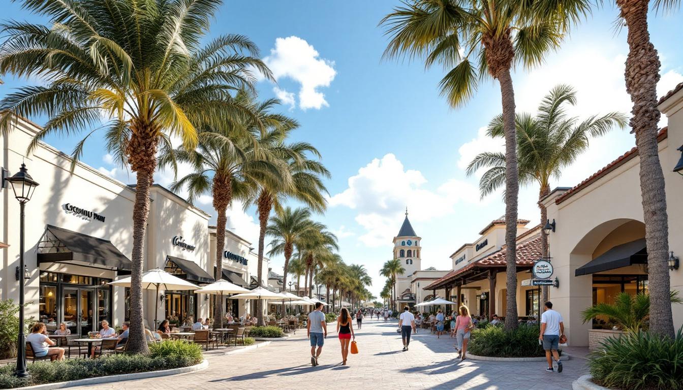 Coconut Point outdoor shopping and dining complex