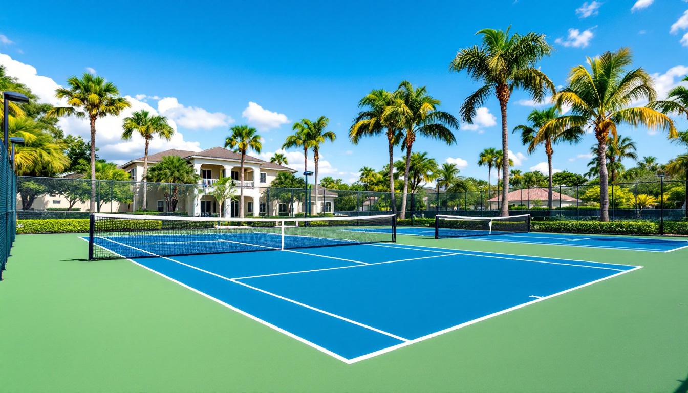 The Brooks community pickleball courts