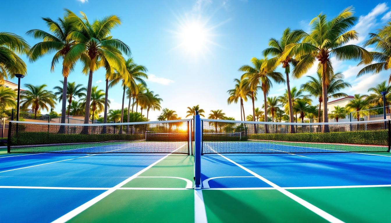 Comparison view of pickleball courts in Fort Myers and Naples