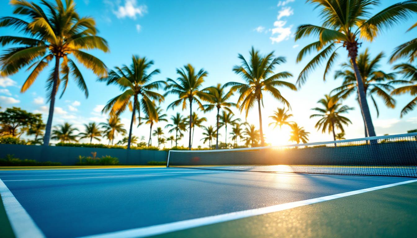 Morning pickleball play on Marco Island