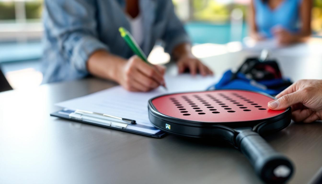 First-day visitor signing in at a Sarasota pickleball drop-in