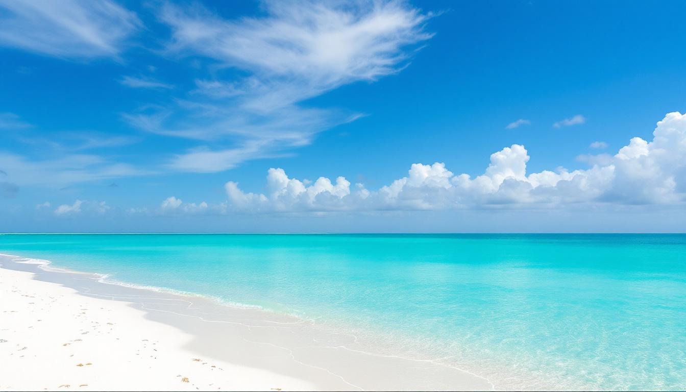 Sarasota beach scene with the Gulf in the background