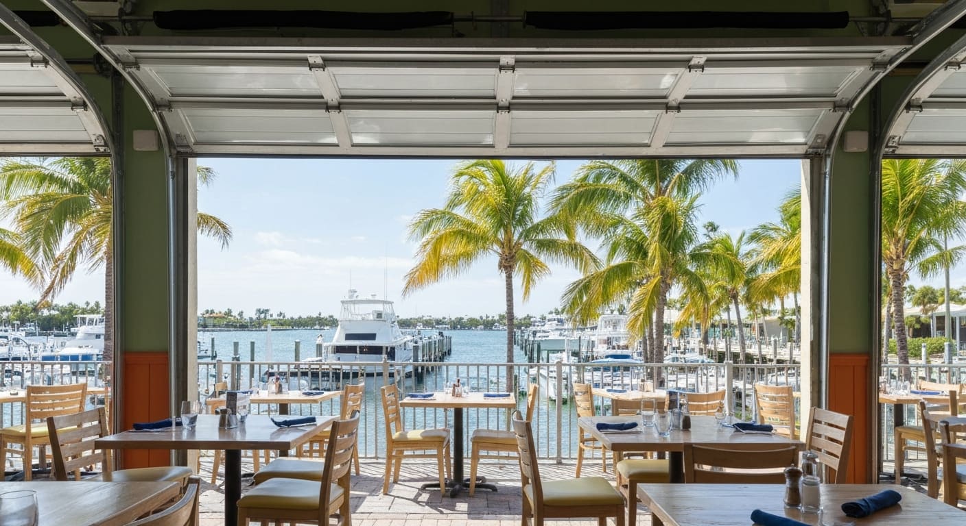 Pinchers seafood restaurant at Tarpon Point marina Cape Coral