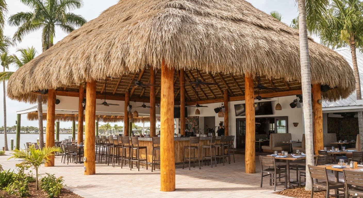 Landy's Restaurant refined coastal dining interior in Englewood Florida