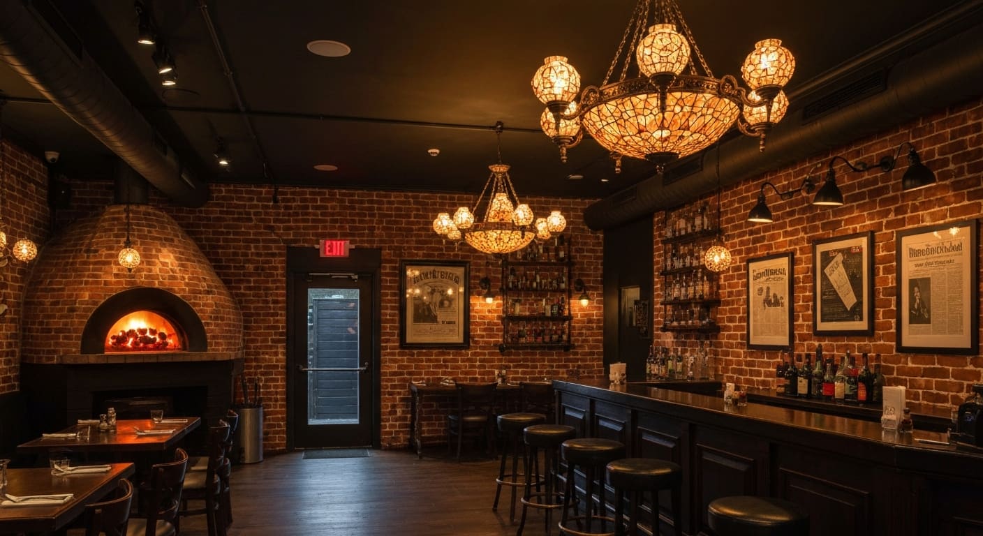 Capone's Coal Fired Pizza 1920s speakeasy themed restaurant Fort Myers