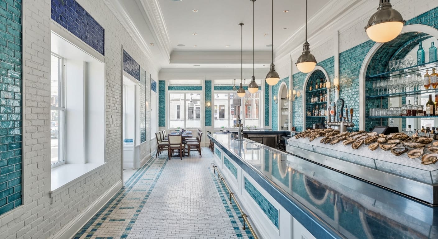 Izzy's Fish and Oyster nautical seafood restaurant in downtown Fort Myers