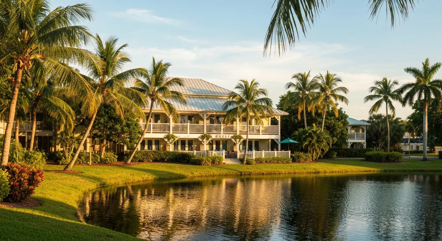 Marco Island Lakeside Inn pool and lakefront setting