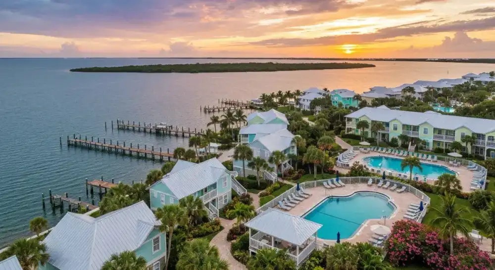 'Tween Waters Resort on Captiva at sunset